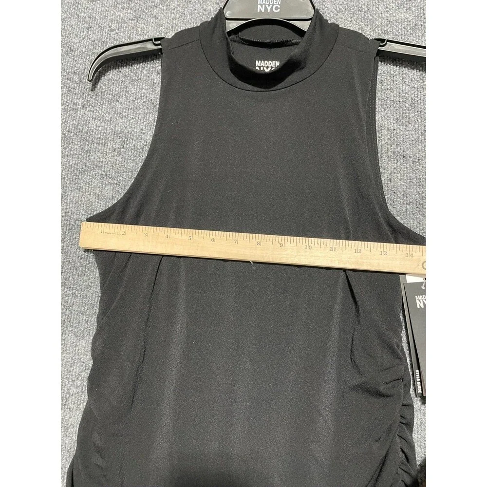 Madden NYC Dress Women's Size M Black Bubble Skirt New - Picture 8 of 10